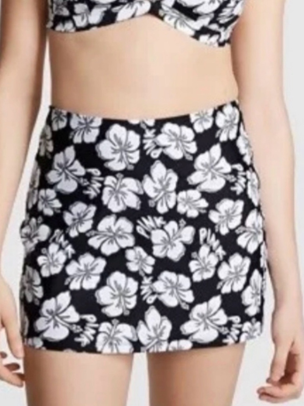 PINK VS Black Beach Floral Women's Swim Skirt